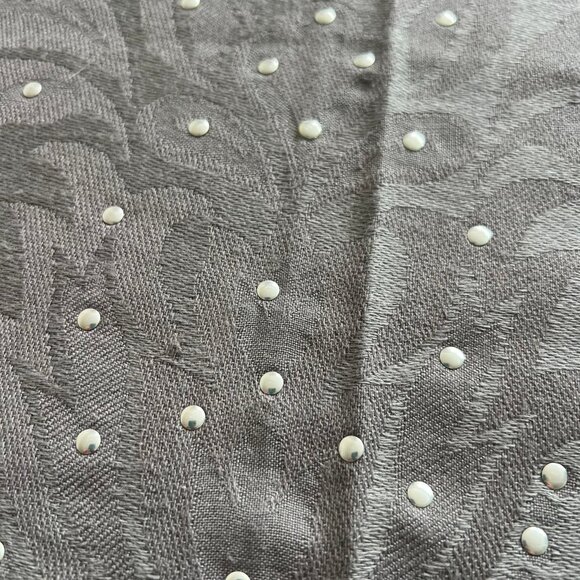 Dove Grey Embellished Wrap carf - Picture 6 of 6